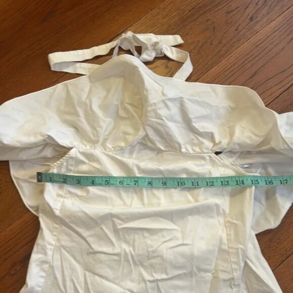 Rebecca Taylor White tie ruffled blouse size 2 - Picture 3 of 7